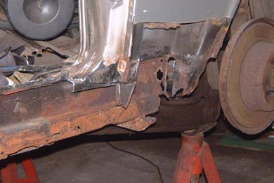 Start of restoration and rust removal