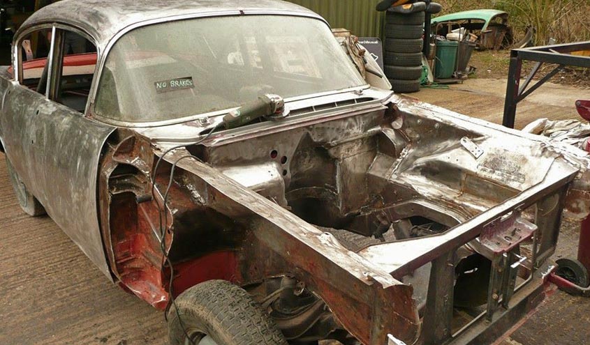 Vauxhall Cresta during restoration